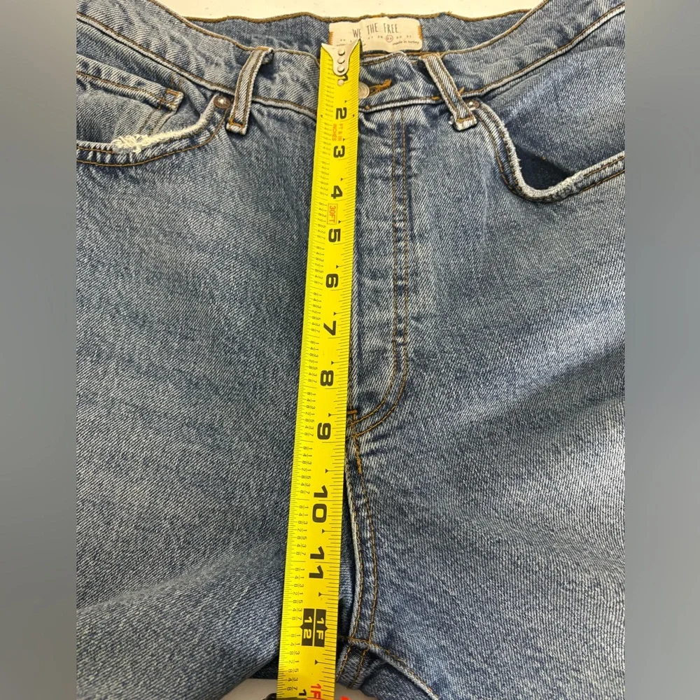 Free‎ People Jeans Womens 29 Blue We The Free Button-Fly Denim Straight Leg 621